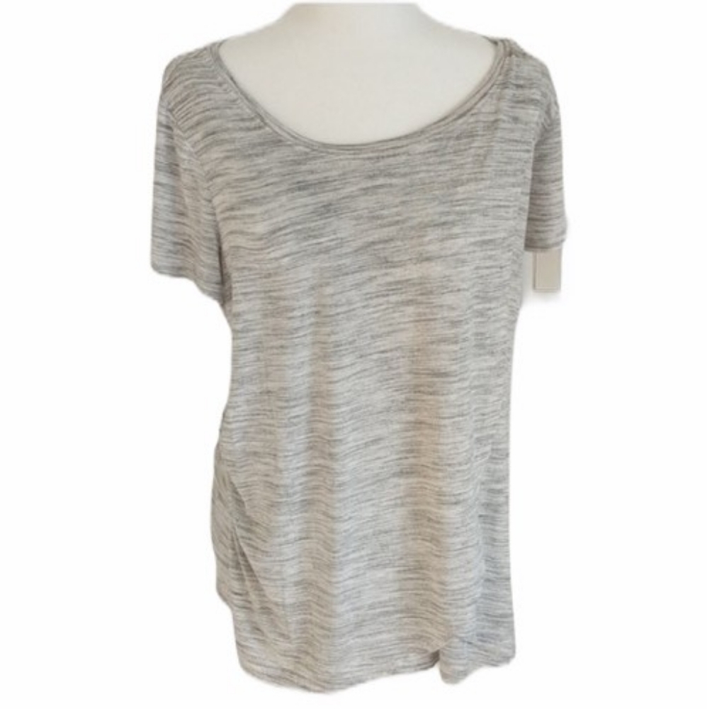 Motherhood maternity grey basic nursing top